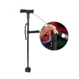 Collapsible Telescopic Folding Cane Elder Cane LED With alarm Walking Trusty Sticks Elder Crutches for Mothers the Elder Fathers