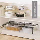 Iron Kitchen Spice Organizer Adjustable Storage Shelf Under The Sink Dish Drying Rack Multifunctional Cabinet Seasoning Holder