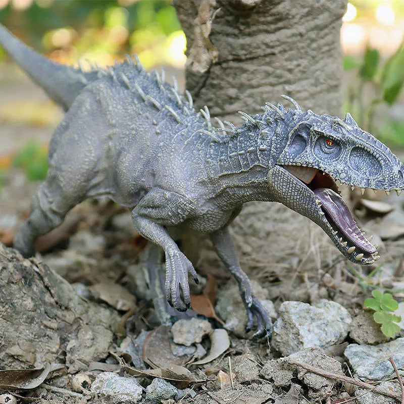 Oenux New 34x8x18cm Jurassic Indominus Rex Action Figures Open Mouth Savage Tyrannosaurus Dinossauro World Animals Model Kid Toy