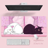 Cute Cat Large Mouse Pad 100x50cm Big Computer Pink Mousepads Gaming Mousepad Big Keyboard Mat Gamer Mouse Pads Desk Mats