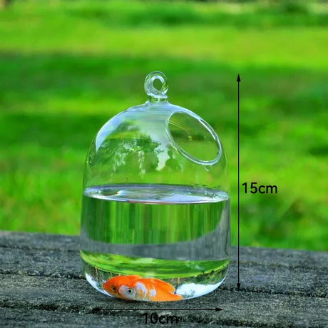 Mini Fish Tank Aquarium Accessories Goldfish Glass Fishbowl Fishing Hydroponics Terrarium Plant Flower Pot Pet Jellyfish Carp