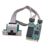 M.2 Gigabit Lan Adapter 2.5G/1000/100Mbps M2 RJ45 Network Adapter RTL8125BG Chip PCIE Bus Network Card Mini PCIE