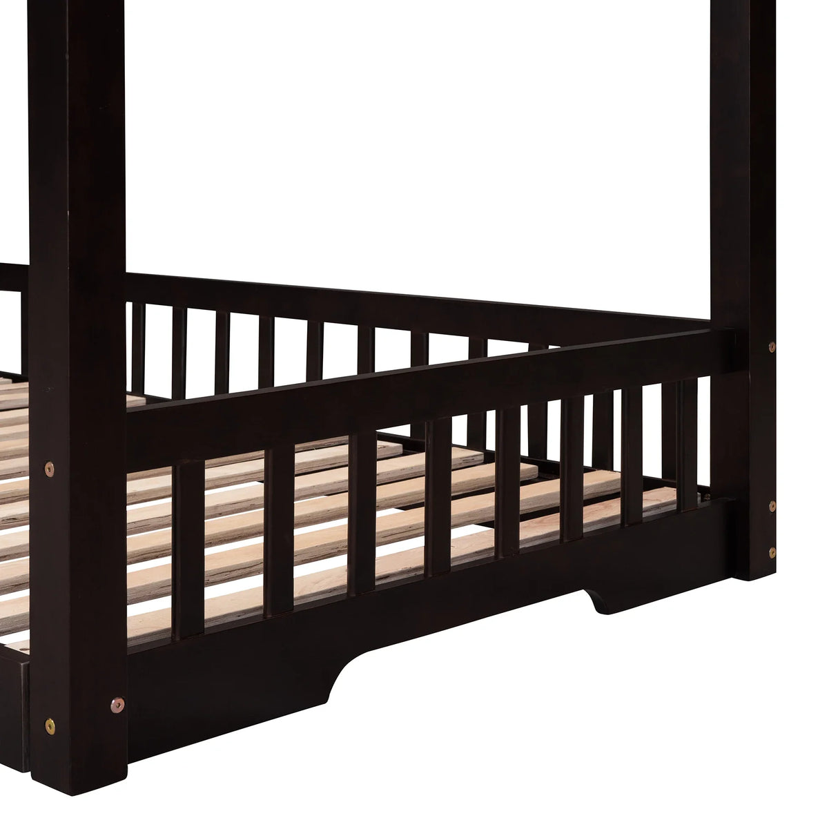 Espresso House Bed with Two Drawers – The Classy Children Bed with Extra Storage Space for All Their Little Treasures