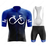 Cycling Jersey Set 2023 Summer Ropa Ciclismo Men's Bicycle Cycling Clothing Gradient Color Mountain Bike Jersey Sportswear Suit