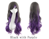 Lady 80cm Long Curly Wigs Fashion Cosplay Costume Hair Anime Full Wavy Party Wig