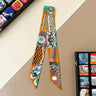 100% Silk Heavy silk Scarf Small fragrance style Long thin narrow tie bag Ribbon decorative streamers neck tie headband gift