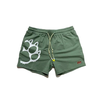 New 2022 Bear Paw Plus Size Men's Board Shorts Bear Claw Cotton Beach Short Swim Short Gym Fitness Pants 7 Colors XL 2XL 3XL 4XL