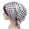 New Women Satin Night Sleeping Cap Head Wrap Bowknot Turban Pre-Tied Fitted Bandana Chemo Caps Nightcap Hair Loss Bonnet Hat