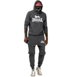 Men's Sets 2-Piece Hip Hop Lion London Printed Plus Fleece Fashion Hoody Autumn Winter New Men Hoodies Sweatshirts Casual Suits