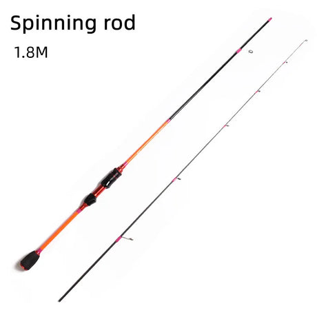 Mavllos Delicacy Solid Tip Bass Spinning Rod, Carbon Ultralight BFS Casting Rod Lure 0.6-8g/0.8-10g UL/L Tips Trout Fishing Rod