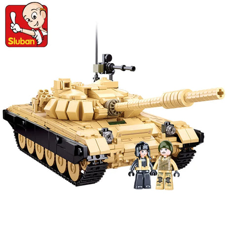 Military Challenger Leopard Panther Heavy Main Battle Tank Soldier Building Blocks Plastic Model Bricks Army Toys for Children