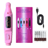 Electric Nail Drill Machine Set Grinding Equipment Mill For Manicure Pedicure Professional Strong Nail Polishing Tool