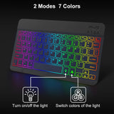 10inch Backlit For iPad Keyboard And Mouse Backlight Bluetooth Keyboard For IOS Android Windows Wireless Keyboard and Mouse