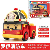 South Korea Poli Robocar Car Transform Vehicle Robot Action Figurine Cartoon Police Car Anime Figure Poli Amber Roy Kid Toy Gift