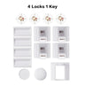 Magnetic Child Lock Protection From Children Baby Safety Cabinet Drawer Door Lock Invisible Lock Kids Security 8+2 With 1 Cradle