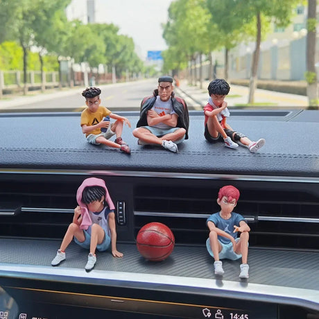 Car Telephone Number Plate Interior Anime Decoration SLAM DUNK Hanamichi Sakuragi Action Figure Ornament Auto Accessories Gifts