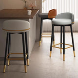 Round Kitchen Bar Chair Modern Luxury Office Reception Desk Bar Chair Highchairs Counter Stool Design Chaise Household Products