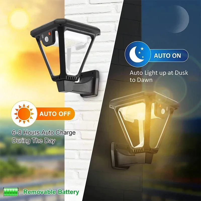 Solar Powered Outdoor Courtyard Decorative Lights with Waterproof IP65 Ground Inserted Lawn LED Lighting Garden Landscape Lamps