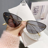 New Cat Eye Sunglasses Women Trendy 2023 Vintage Fashion Sun Glasses Lentes De Sol Mujer Lunette Soleil Femme Zonnebrillen Dames