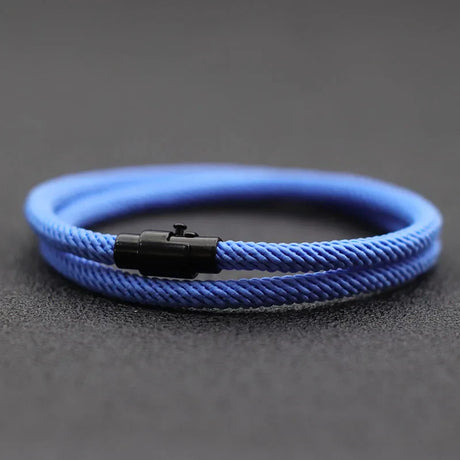 New Minimalist Men Rope Bracelet Double Layer Survival Braclet Homme Accessories Boyfriend Gift Magnet Buckle Pulsera Hombre