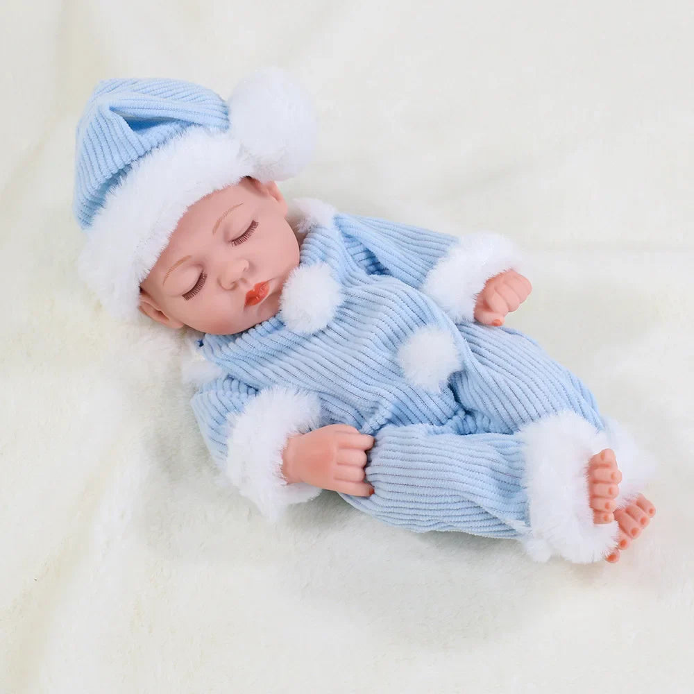 30cm Reborn Baby Dolls Realistic Dolls Toys Girl Real Lifelike Baby Dolls Reborn Full Body Silicone Baby Doll Christmas Gifts