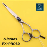 JOEWELL Professional Cobalt-5.5/ SCC-6.0 Inch Hair Barbers Tools Salon Jair Cutting Thinning Shears Set Of Female Bangs Scissors