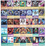 100pcs Yu Gi Oh Flash Cards  Duel Monsters Egyptian God Blue-Eyes White Dragon Dark Magician Girl Game Collection Cards Gift Toy