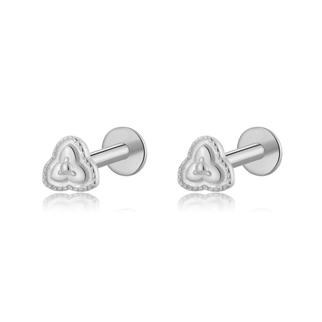 ANDYWEN 925 Sterling Silver 6mm 8mm Proud Queen Flash Baby Angel Piercing Screw Pendientes Stud Earring Women Clips