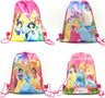 12Pcs Disney Lilo Stitch Mickey Minnie Mouse Non-woven Drawstring Bags Kids Swimming School Backpacks Birthday Party Gifts