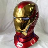 Hot   1:1 Iron Man Mk50 Figures Wearable Voice-Activated Deformation Helmet Around Marvel Animation Derivatives Model Toy Gift