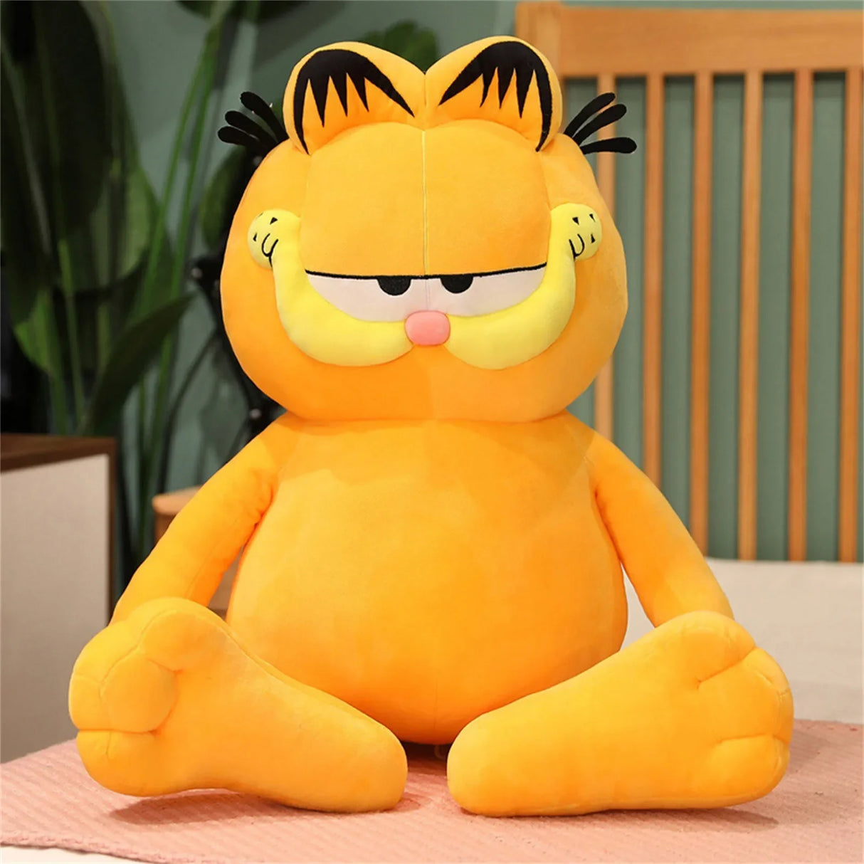 Cute Gar-field Plush Doll Gift Toy Plush Pillow Boy Girl Yellow Cat Animal Cartoon Boy(40cm)