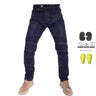 Men Jeans Collection Classic Denim UGB06 PK718 PK719 Zip Motorcycle Pants  Pantalones Motocicleta Hombre Featherbed Jeans Gears