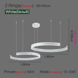 Ceiling chandelier Pendant lights Chandeliers for dining room LED Bedroom living room nordic home decor Modern Round ring lamps