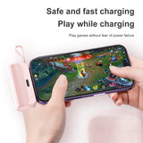 10000mAh Mini Power Bank Portable Mobile Phone Charger External Battery Power Bank Plug Play Type-C For iPhone Samsung Huawei