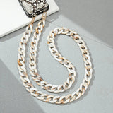 Fashion 120cm Telephone Strap Long Style Acrylic Slant Hanging Crossbody Phone Chain Women Anti-Loss Cellphone Jewelry Accessory