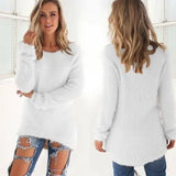 2023 Women's Winter Fleece Fluffy Sweater Jumper Ladies Warm Pullover Tops Blouse Shirt Clothing Plus Size