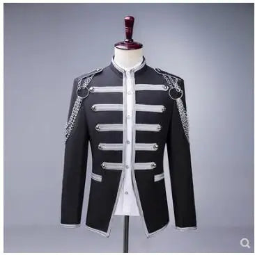 European Stage Fashion Performance Clothing Bar Singer Jacket Male Coat Stage Blazer