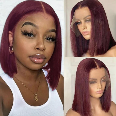 Short Cut 613 Bob Wig Pre Plucked Bone Straight Blonde 613 Hd Lace Frontal Wigs 13x4 HD Lace Front Human Hair Wig Closure Wigs