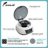 JOANLAB Laboratory Centrifuge Digital Plasma Centrifuge Mini Centrifuge Machine For 0.2/0.5/1.5/2ml Test Tube 4000 rpm 7000 rpm