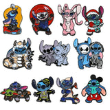 Stitch Lapel Pins for Backpack Accessories Cartoon Lilo & Stitch Enamel Brooch Jacket Badge for Kids Cute Jewelry Gifts