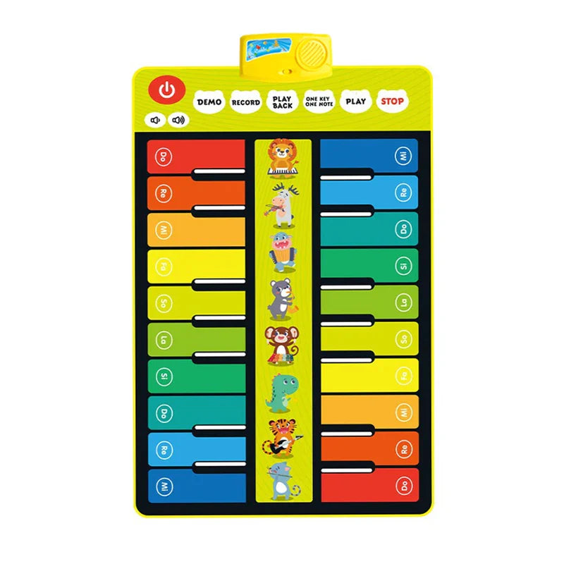 4 Styles Double Row Multifunction Musical Instrument Piano Mat Infant Fitness Keyboard Play Carpet Educational Toys For Kids