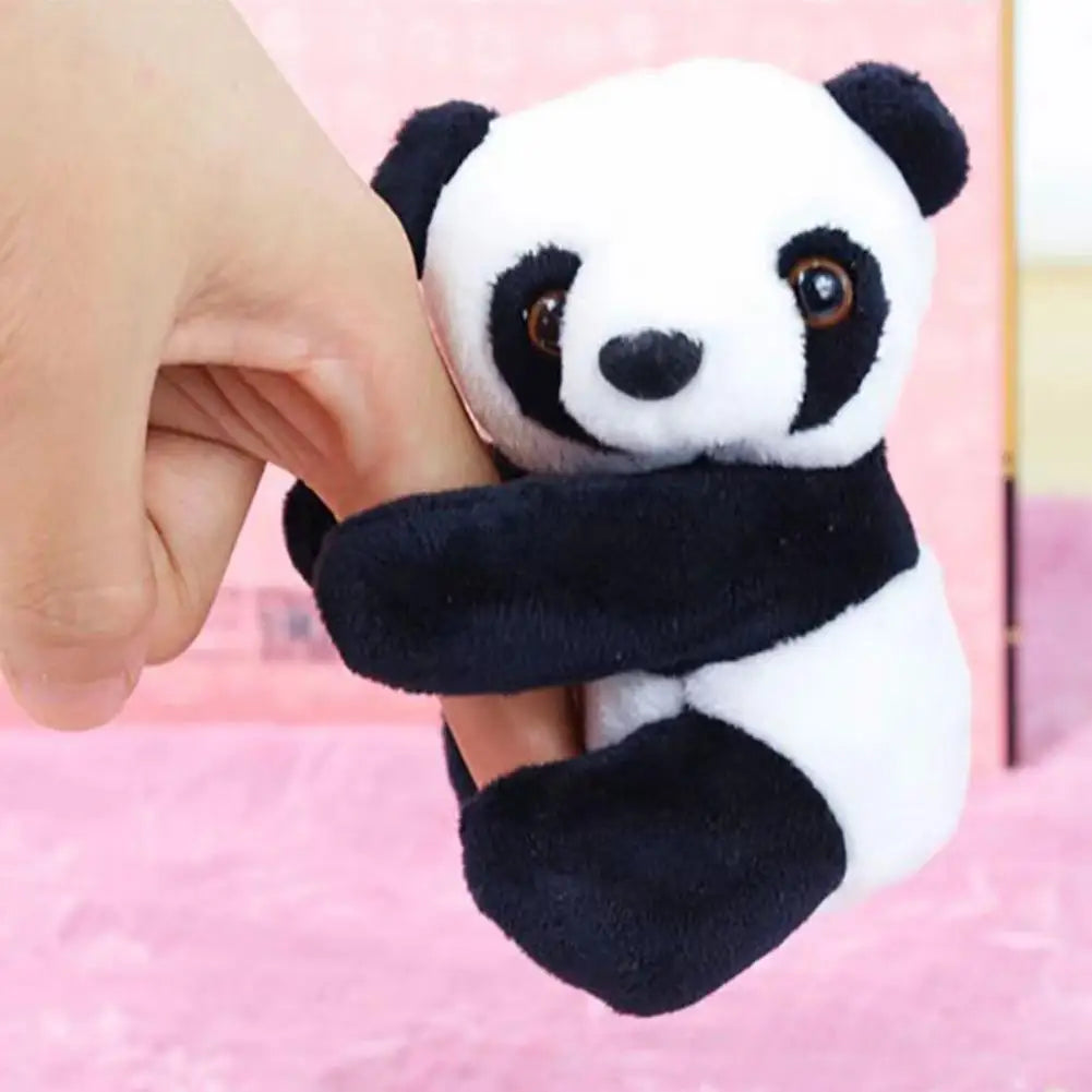 10cm Clip Panda Doll Mini Panda Plushie Hanging Ornament PP Cotton Stuffed Animal Plush Toy Living Room Curtain Decor Gift