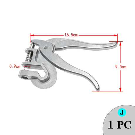 Livestock Ear Tag Pliers Animal Installer Control Device Metal Ear Thorn Tongs for Pigs Goats Cattle Sheep Identification Tool