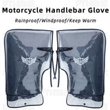 Pthene Motorcycle Scooter Bicycle Windproof Rainproof Winter Keep Warm Hot Protect Handlebar Handle Large Guard Cover Gloves