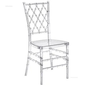 Home Transparent Dining Chair Hotel Crystal Chair Commercial Furniture Outdoor Wedding Chair Banquet Lounge Chairs For Events