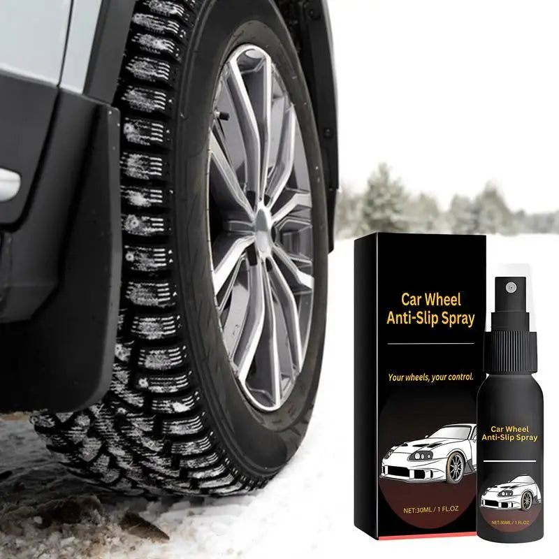 Car Wheel Anti Skid Spray Winter Snow Car Tire Protection 30ml Car Tyre Care Agent Anti Slip Spray Auto Cleaning Accessories