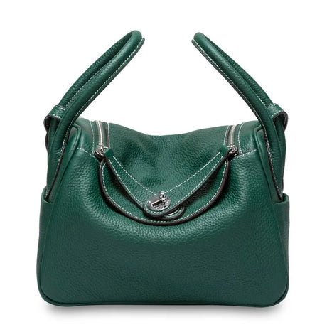 100% Cow Leather Lady Lindi Bag Brand Shoulder Messenger Bag Luxury Handbags Women Genuine Leather Luxury Designer Doctor Bag