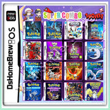 NDS Pokémon 140in1 Game Collection Card Pocket Monster Box US NDS English Game Cartridge