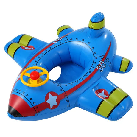 Infant Baby Float Swimming Seat Circle Inflatable Pool Swimming Ring Baby Water Seat with Sunshade Summer Beach Party Toys