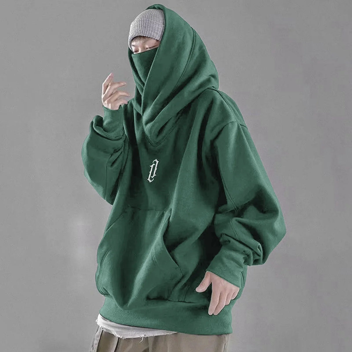 Ninja Style Japanese Hoodie 2024 Spring Turtleneck Hoodies Sweatshirt For Men Harajuku Hiphop Streetwear Long Sleeve Sweatshirts